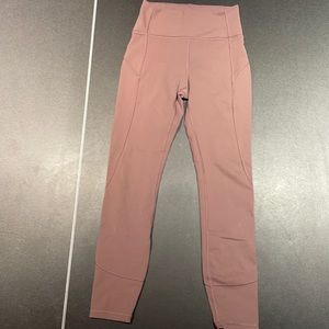Lululemon size 4 dusty plum leggings